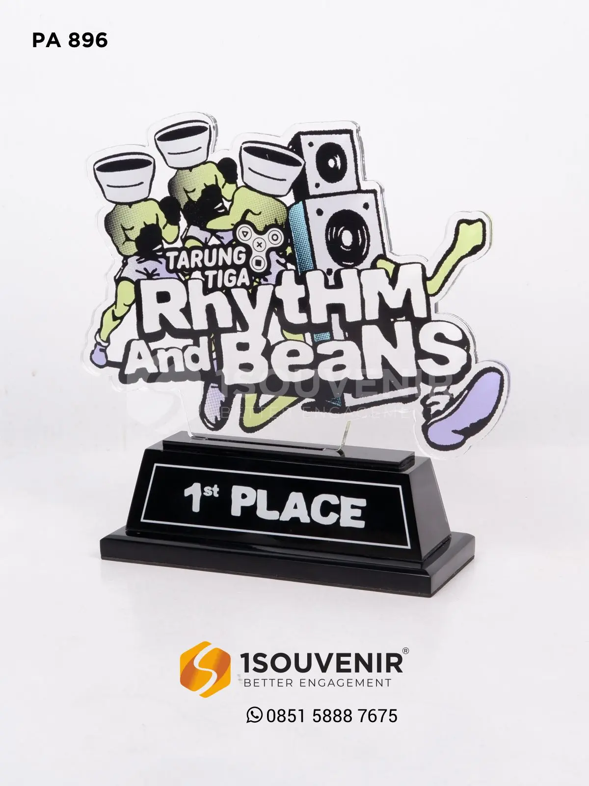 Plakat Akrilik Tarung Tiga 1st Place Rhythm and Beans 1 PA896 Plakat Akrilik Rhythm and Beans