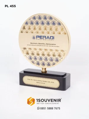 Plakat Logam Bulat Peradi Profesional