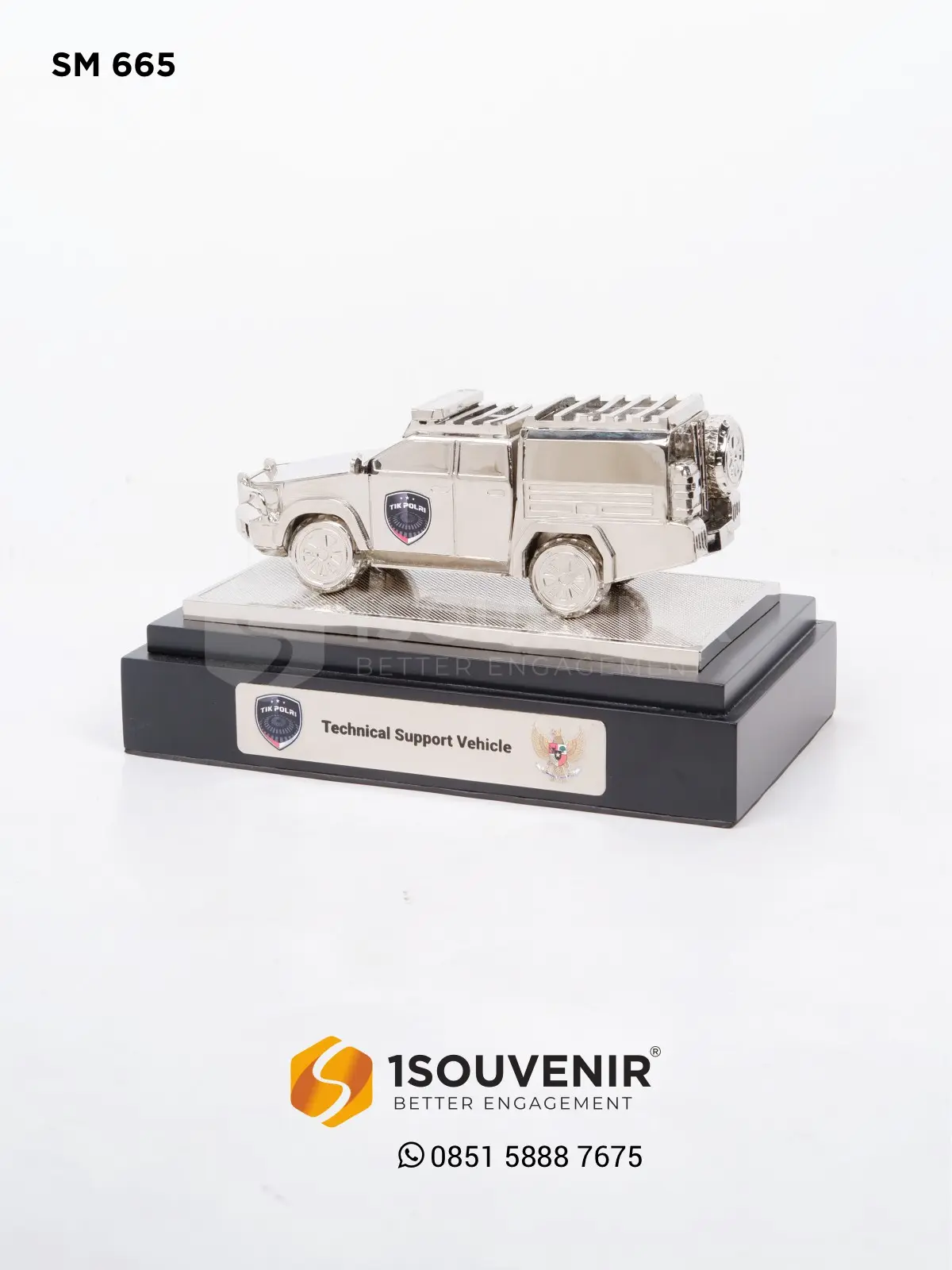 Miniatur Technical Support Vechicle TIK Polri 1 SM665 Miniatur Technical Support Vechicle
